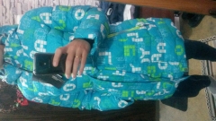 Куртка горнолыжная удлиненная женская бирюзового цвета